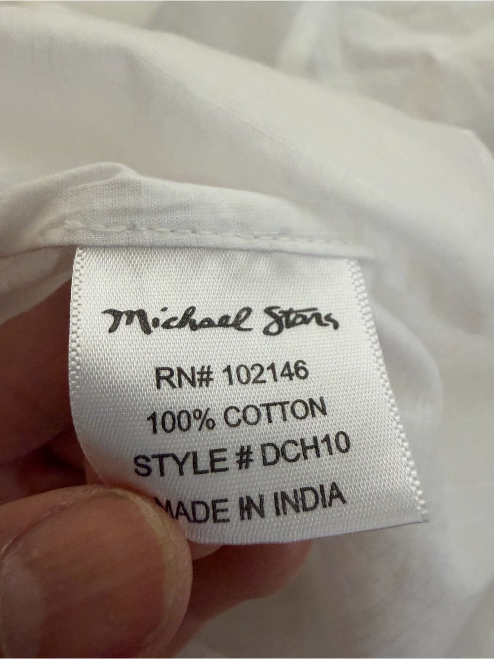 Michael Stars 100% Cotton White Short Puff Sleeve Button Front Top - Picture 8 of 10